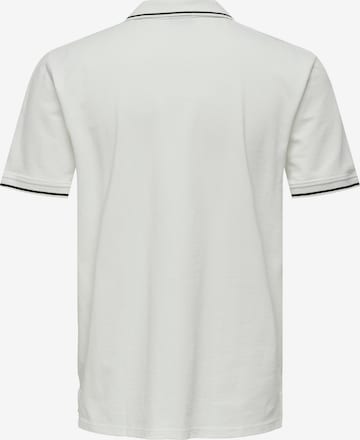 T-Shirt 'Fletcher' Only & Sons en blanc