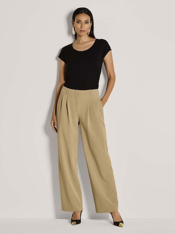 Loosefit Pantalon à pince MADELEINE en beige : devant