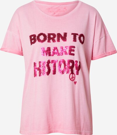 Frogbox Shirt 'Born to make' in Pink / Dark pink, Item view