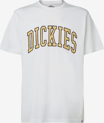 DICKIES - Camisa 'Aitkin' em branco: frente