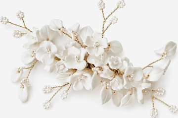 Ornement pour cheveux 'Lizzie Hairclip Gold' Sally Jane Bridal en or : devant