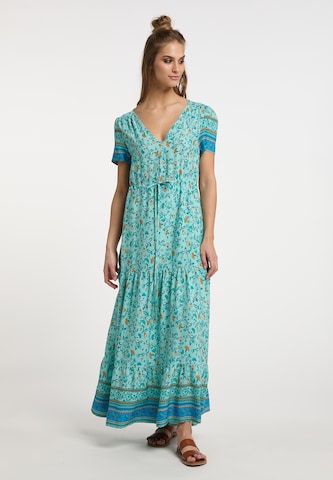 Robe usha FESTIVAL en bleu : devant