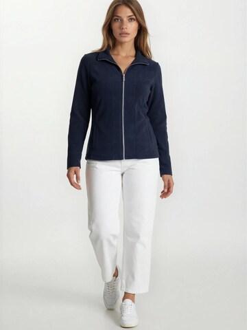 HAJO Fleece Jacket in Blue: front