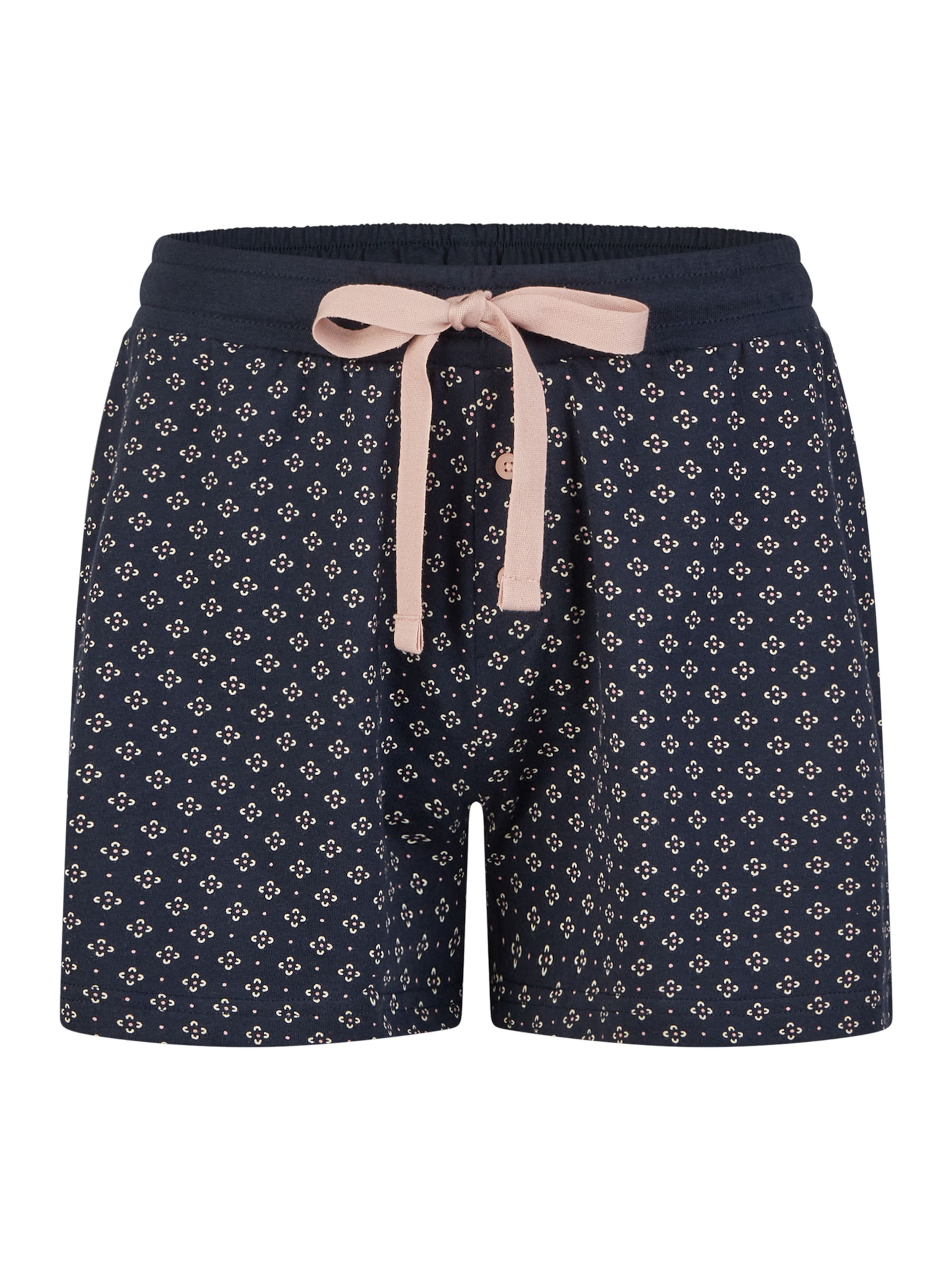 By Louise Pyjamashorts ' Mix & Match ' in Blau: Vorderseite