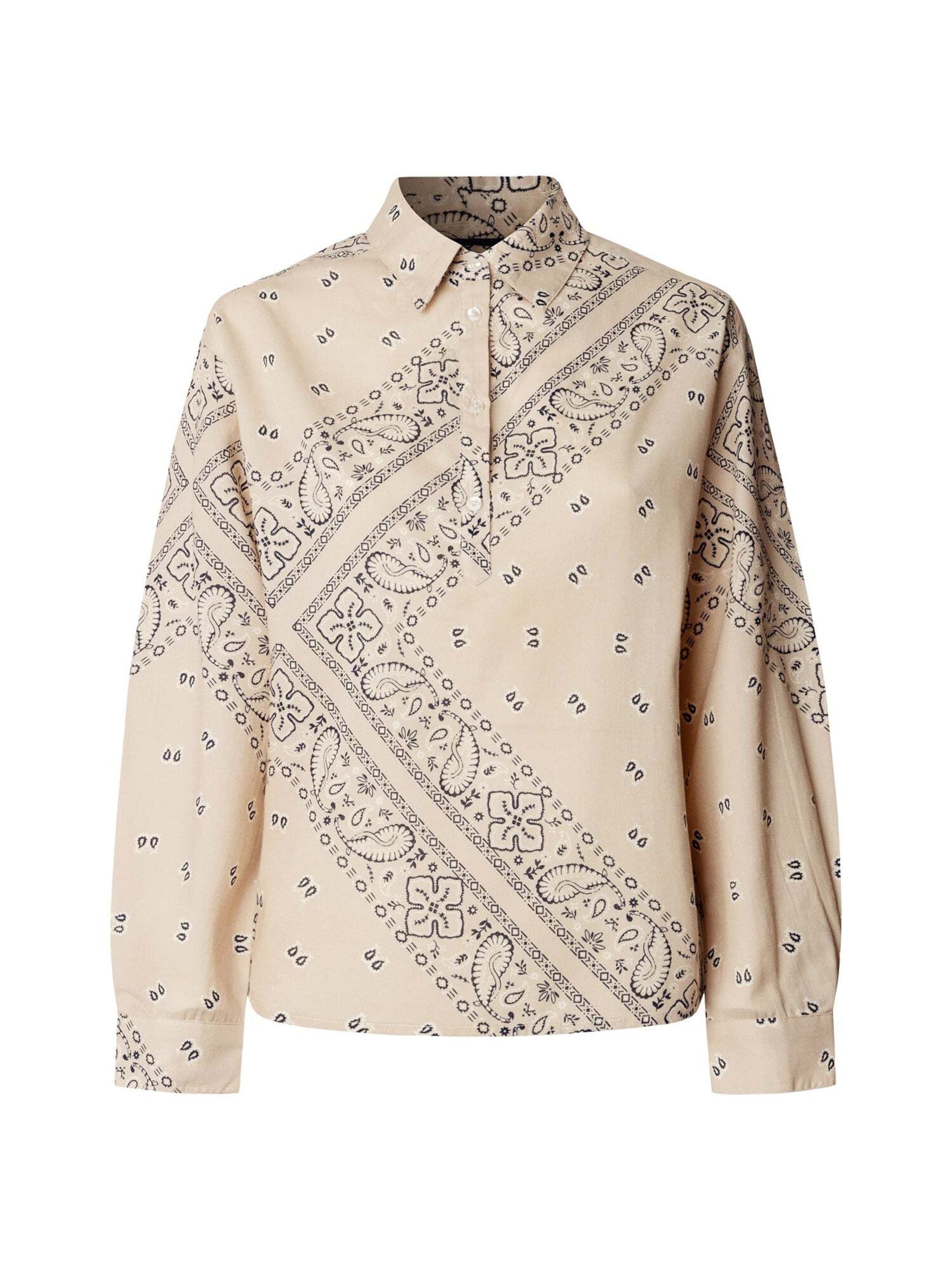 Chemisier ' GEORGY ' Pepe Jeans en beige : devant