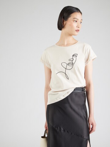 Lindex T-Shirt 'Nelly' in Beige