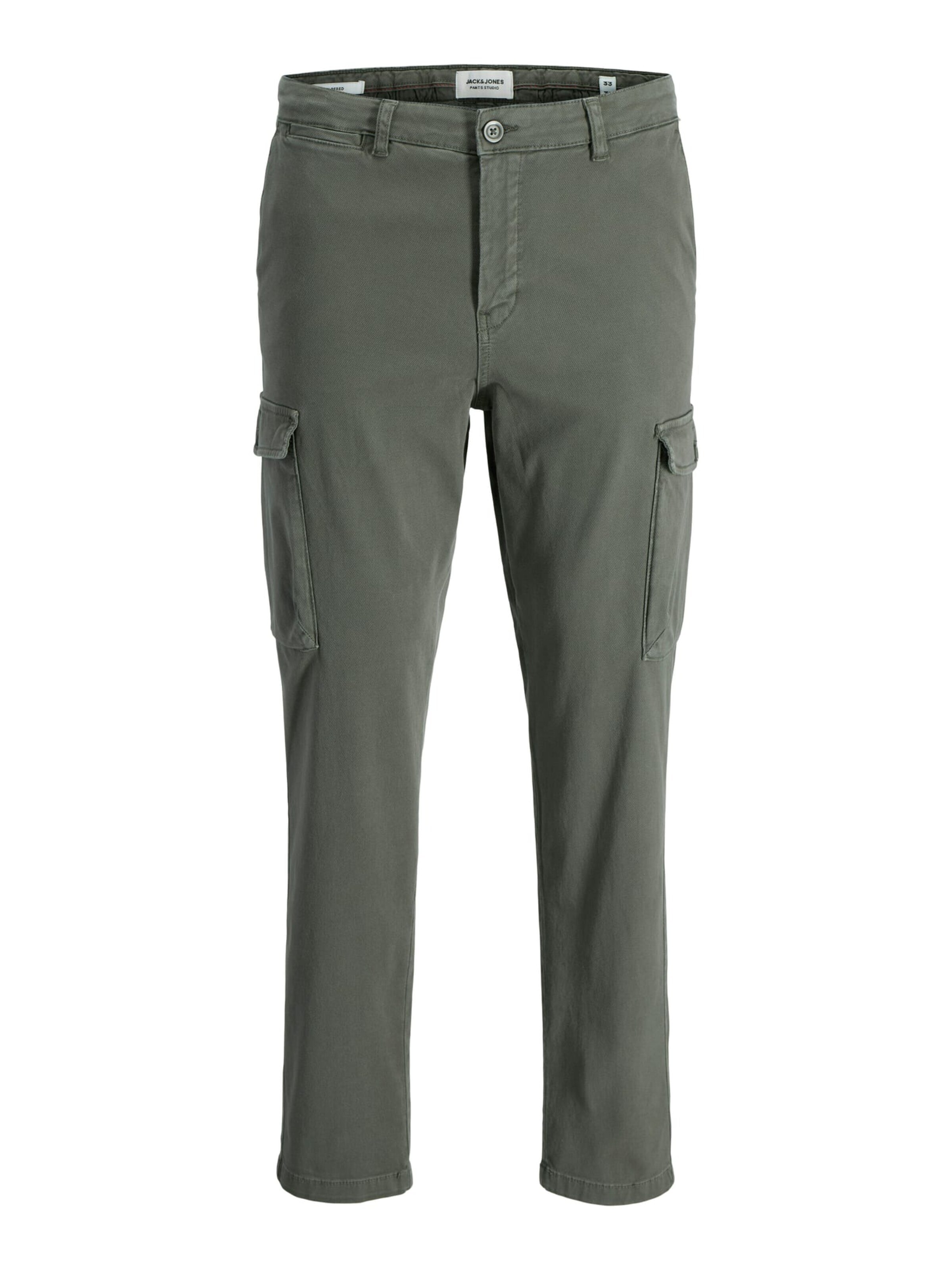 JACK & JONES Baggy Trousers 'Stace' in Green: front