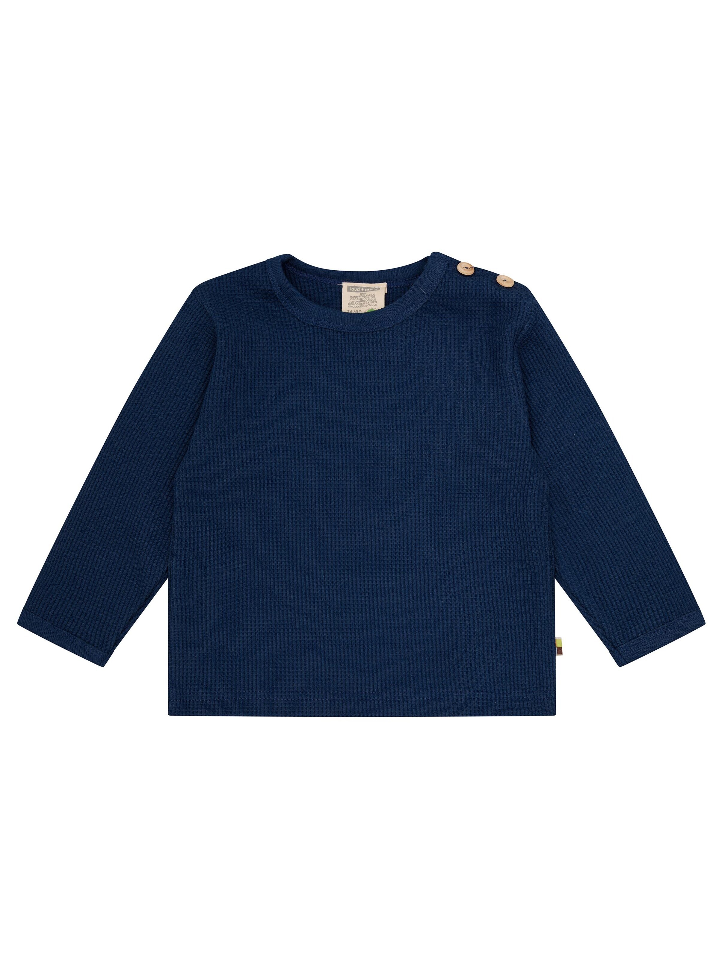 loud + proud Shirt‌‌‌ in Blau: Vorderseite