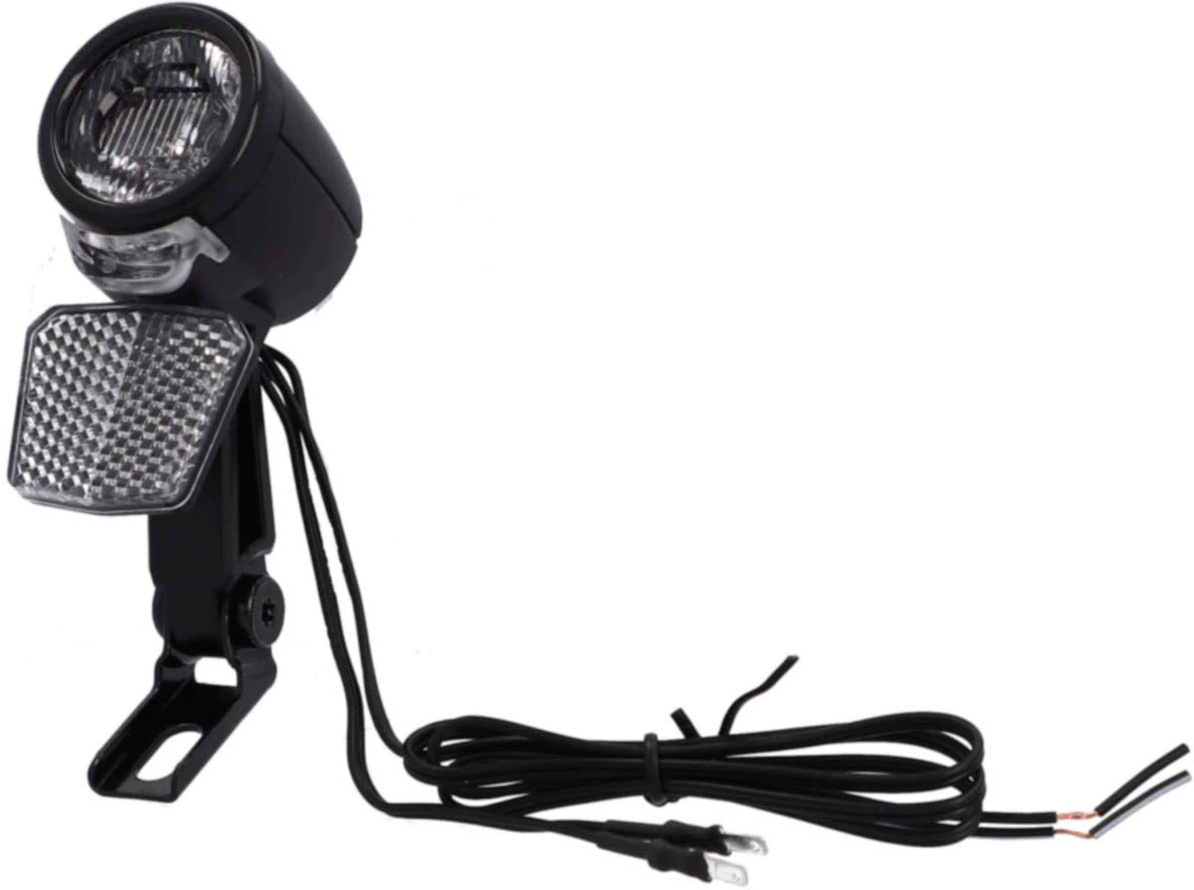 FISCHER Fahrräder Fahrrad-Frontlicht in schwarz, Produktansicht