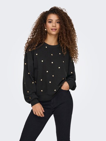 ONLY Sweatshirt 'ONLKita' i sort: forside
