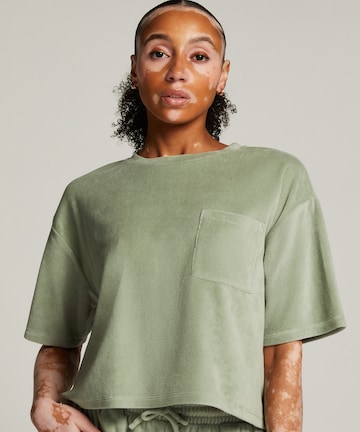 Hunkemöller Pajama Shirt in Green: front