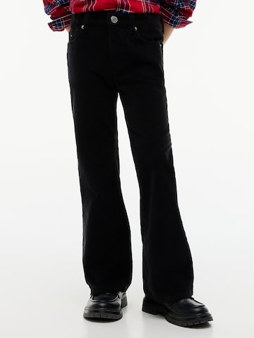 TOMMY HILFIGER Flared Broek in Zwart: voorkant