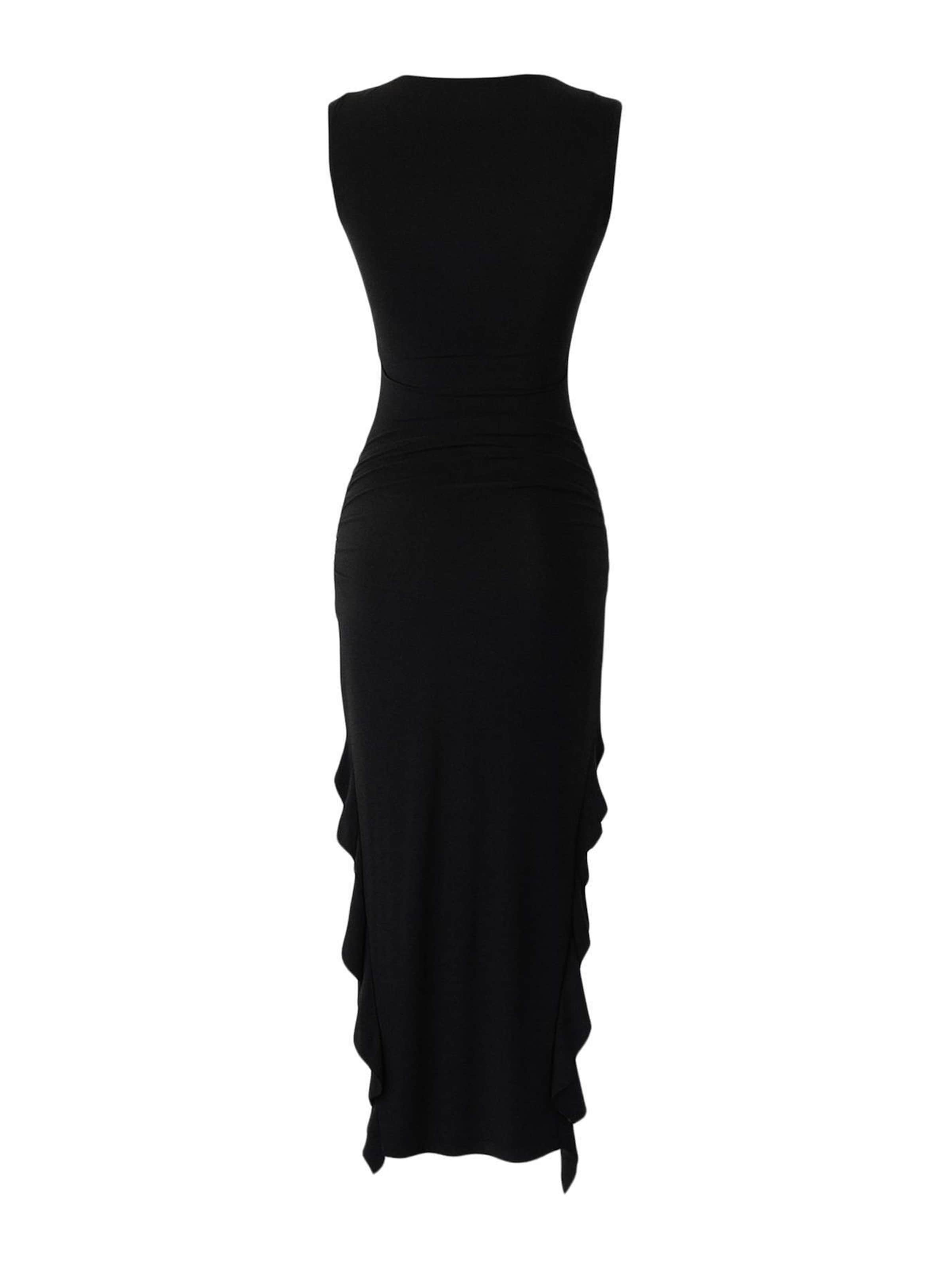 Trendyol - Vestido de gala en negro: frente