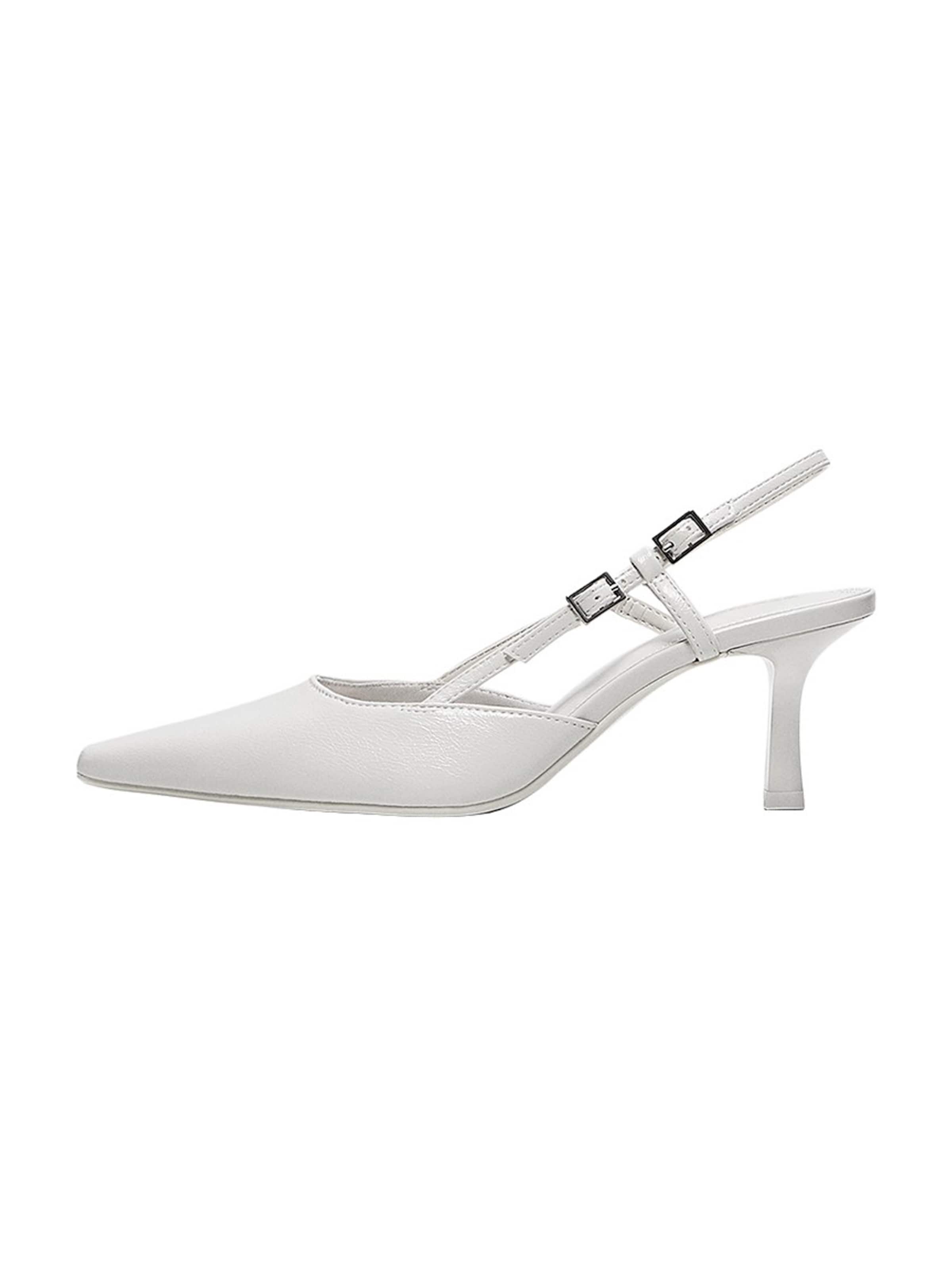 Bershka Slingpumps in Wit