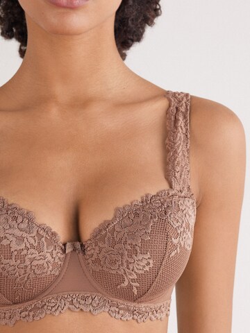 INTIMISSIMI Balconette Bra in Brown