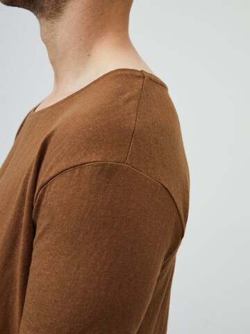 DAN FOX APPAREL Shirt 'Sven' in Brown