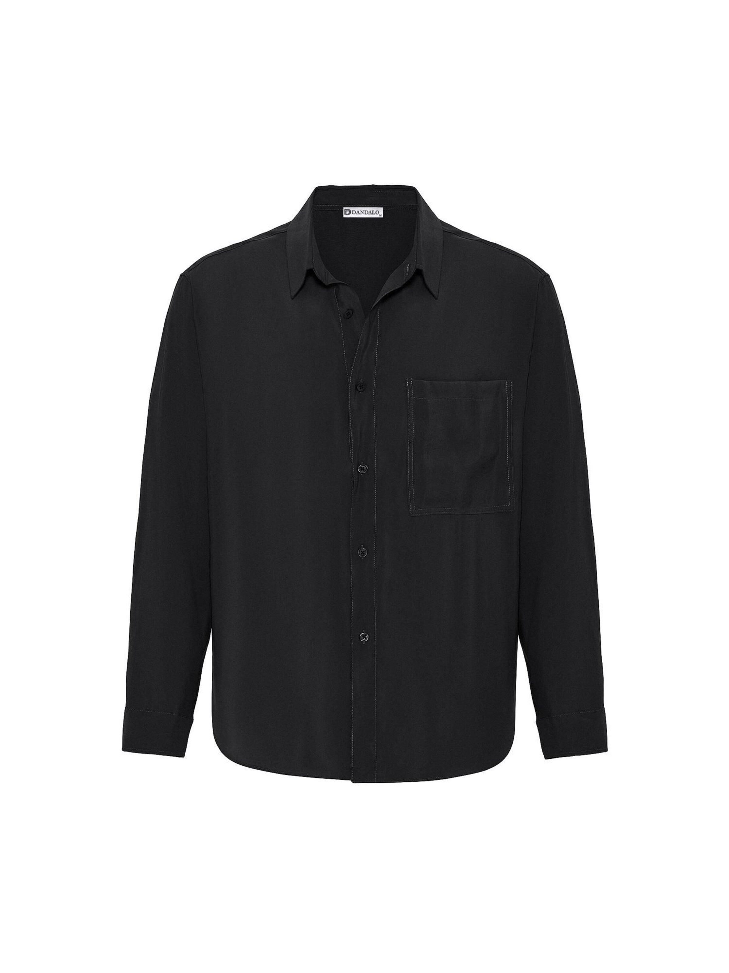Dandalo Comfort Fit Риза в черно: отпред