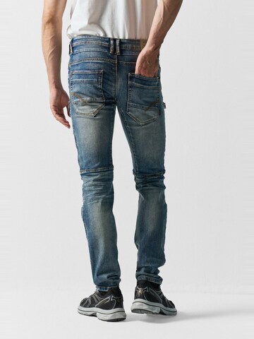 KOROSHI Regular Cargojeans in Blauw