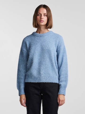 PIECES Sweater 'SNOW' in Blue: front