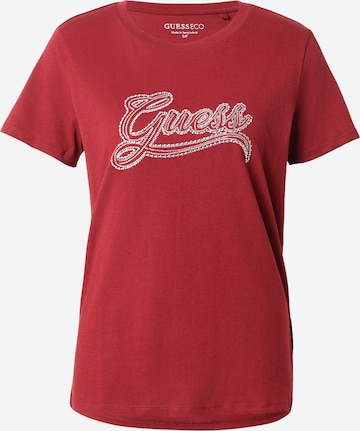GUESS - Camisa em vermelho: frente