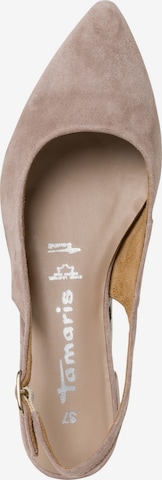 TAMARIS Slingpumps i beige