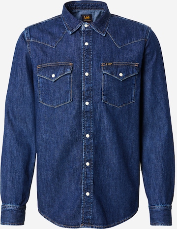 Camicia 'Western' di Lee in blu: frontale