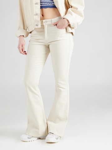 HOLLISTER Flared Jeans in Beige: voorkant