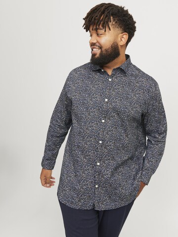 Jack & Jones Plus Regular fit Overhemd in Blauw