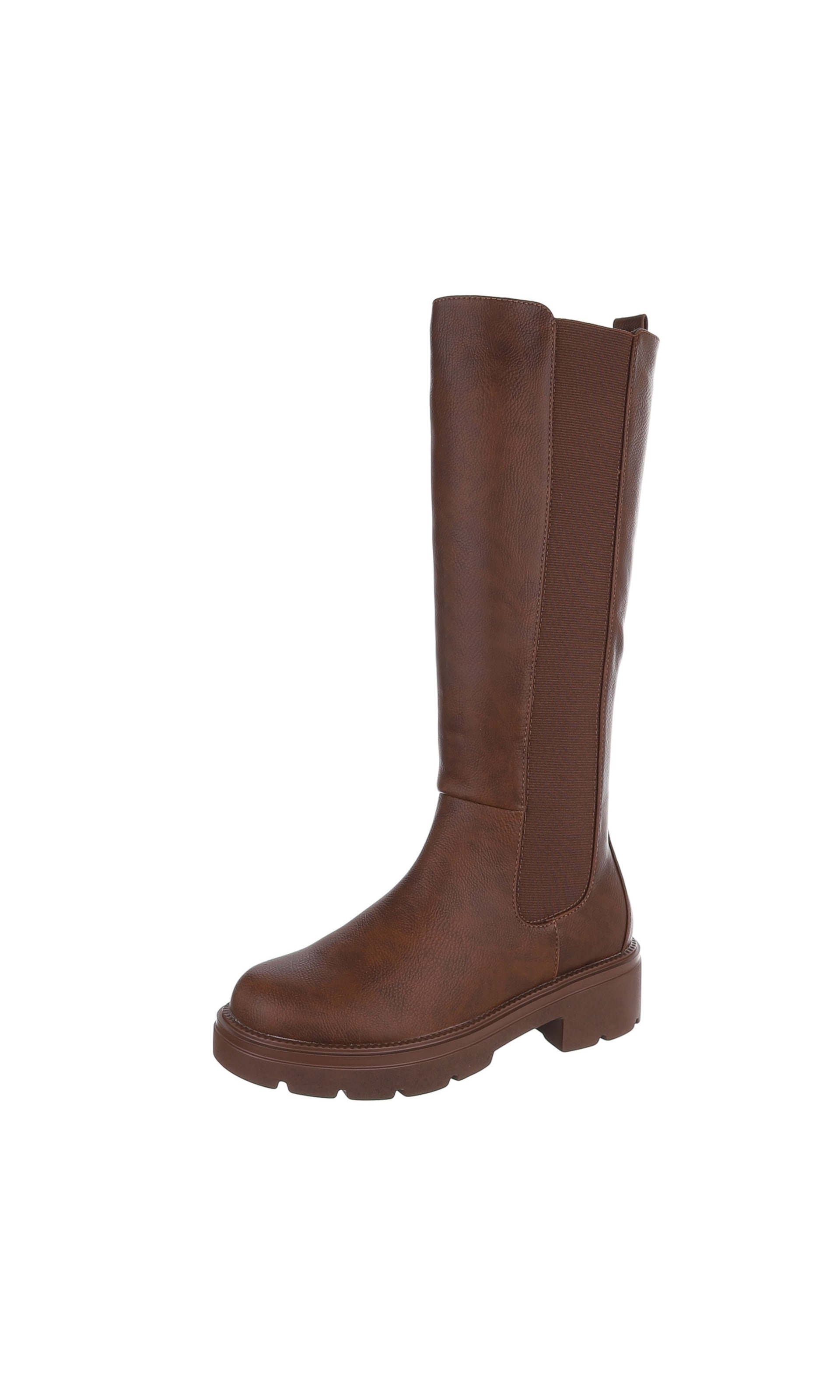 Ital-Design Stiefel in Beige: Vorderseite