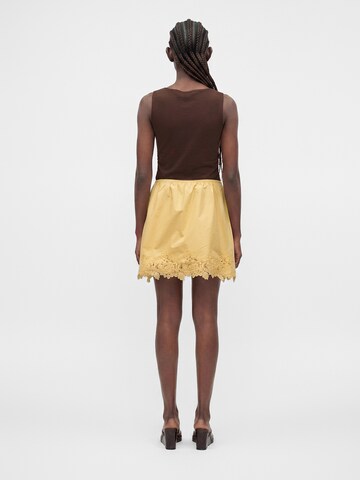 TOPSHOP Spódnica w kolorze żółty