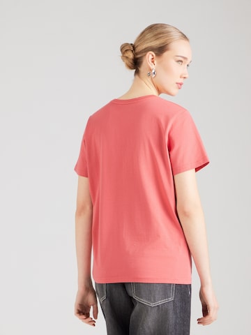 T-shirt WRANGLER en rouge : derrière