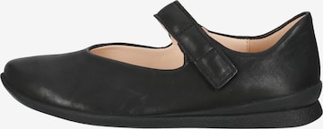 THINK! Ballet Flats with Strap in Black