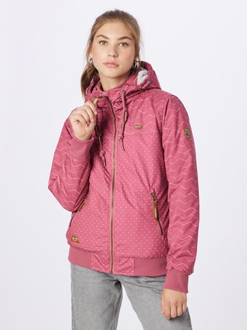 Ragwear Between-Season Jacket in Pink: front