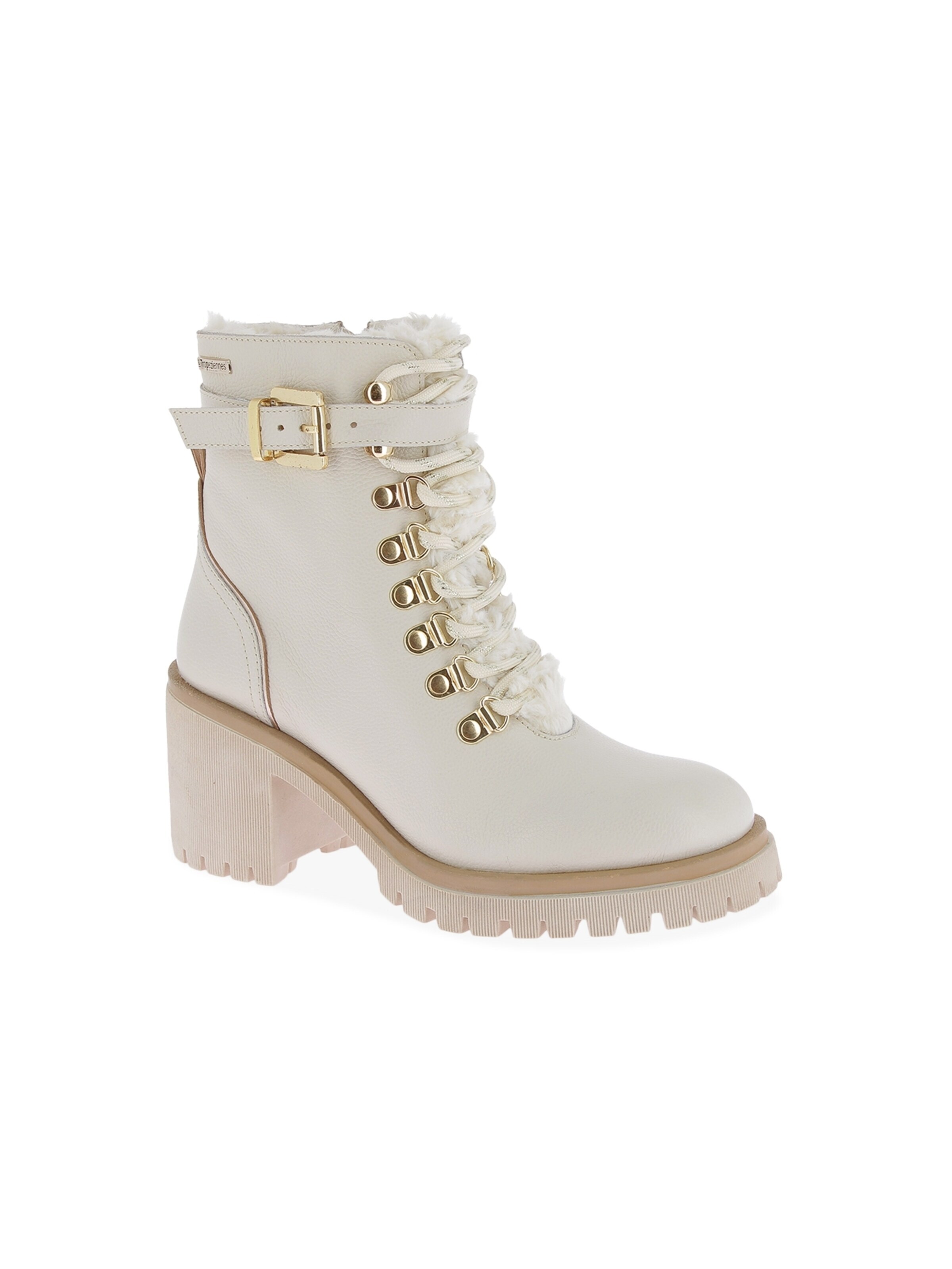 Les Tropéziennes - Botas de tobillo 'Lederstiefeletten von M.belarbi Valentina' en blanco: frente