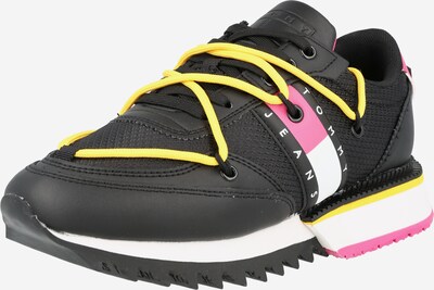 Tommy Jeans Zemie brīvā laika apavi, krāsa - tumši dzeltens / rozā / melns / balts, Preces skats