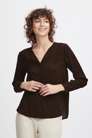 b.young Blouse 'Josa' in Bruin: voorkant