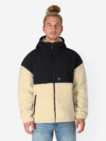 SPITZBUB Fleece Jacket in Beige: front