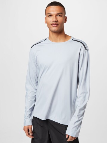 ADIDAS SPORTSWEAR Performance Shirt 'Workout Pu-Coated' in Grey: front