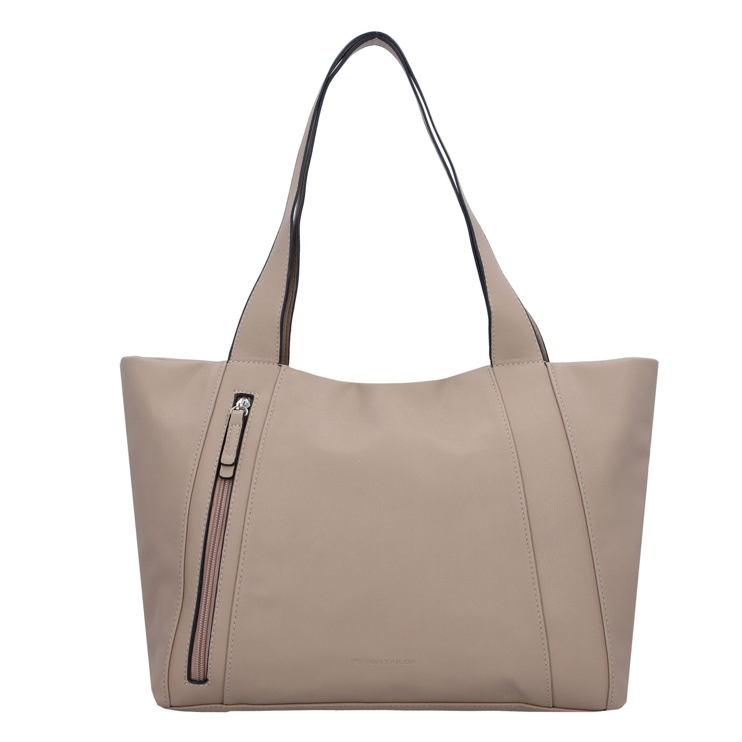 TOM TAILOR Shopper 'Yuma' in Beige: voorkant