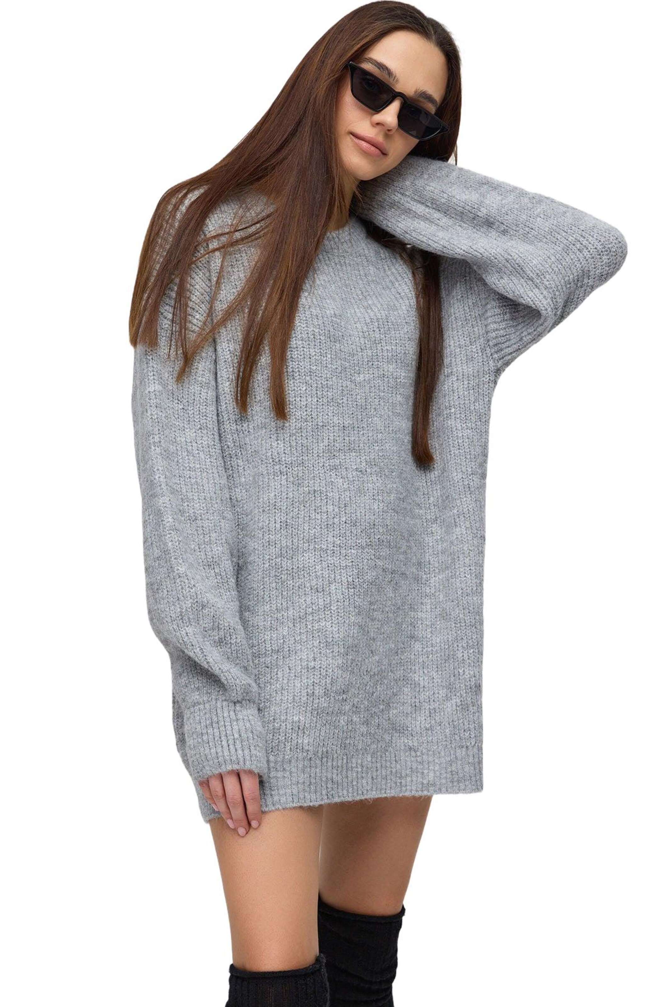 No Matter What Kleid in Grau: Vorderseite