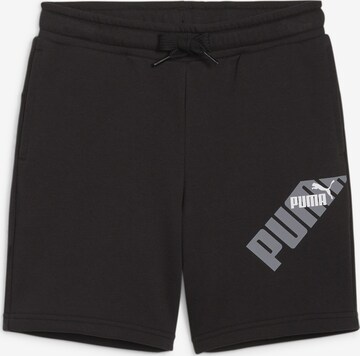 Regular Pantalon de sport 'Power' PUMA en noir : devant