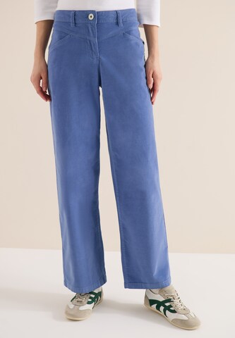 CECIL Wide leg Pants in Blue: front