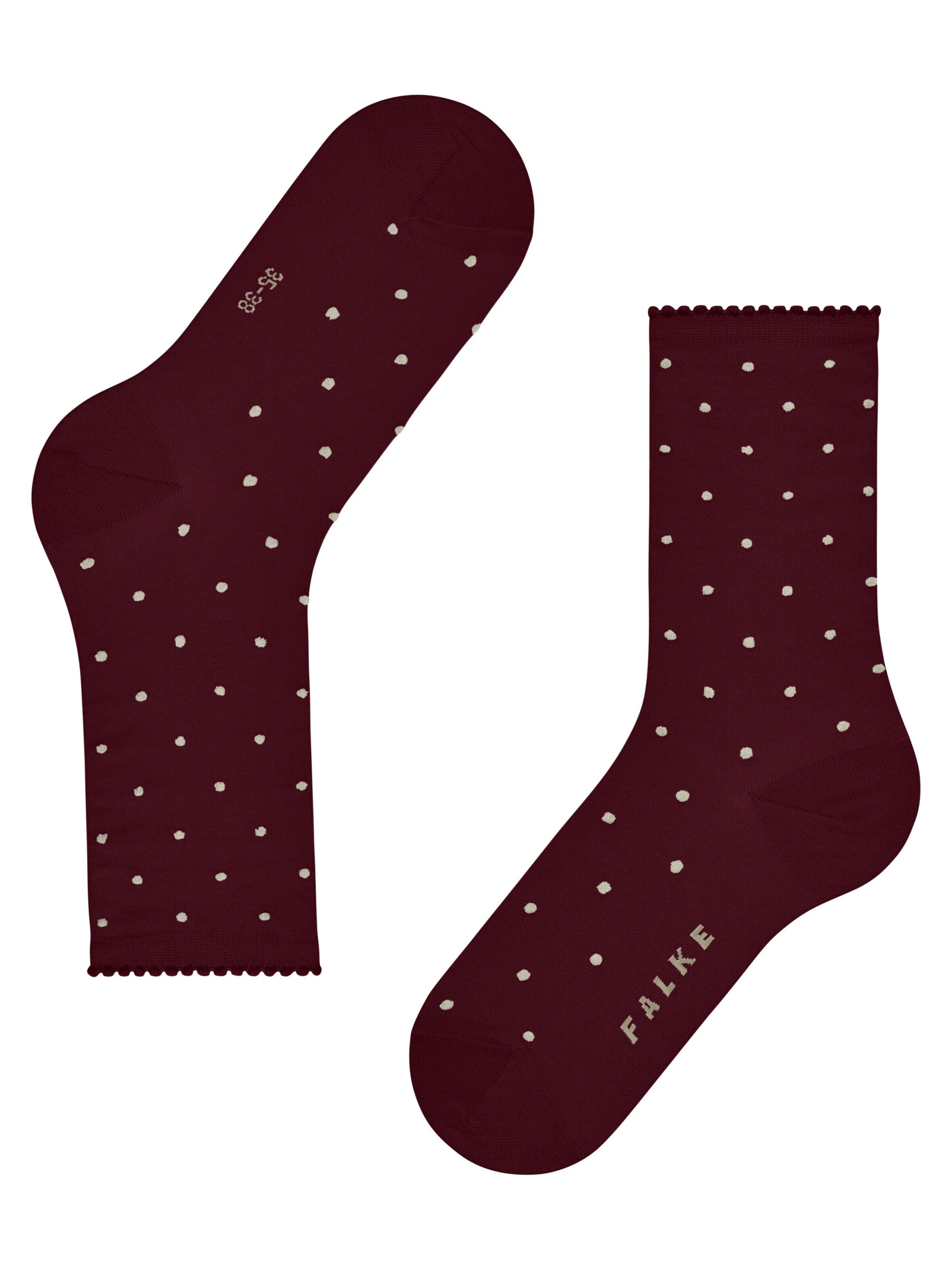 FALKE Socks 'Spike Dot' in Red