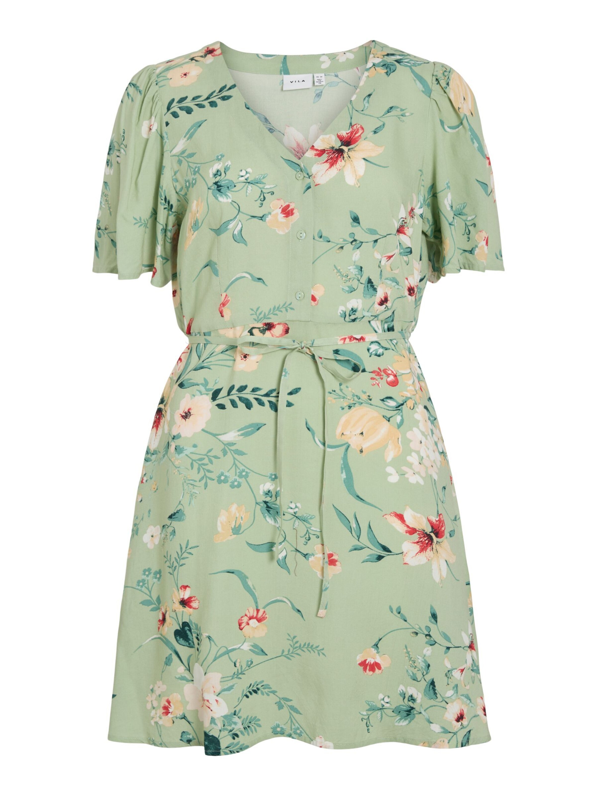 VILA Dress in Green: front