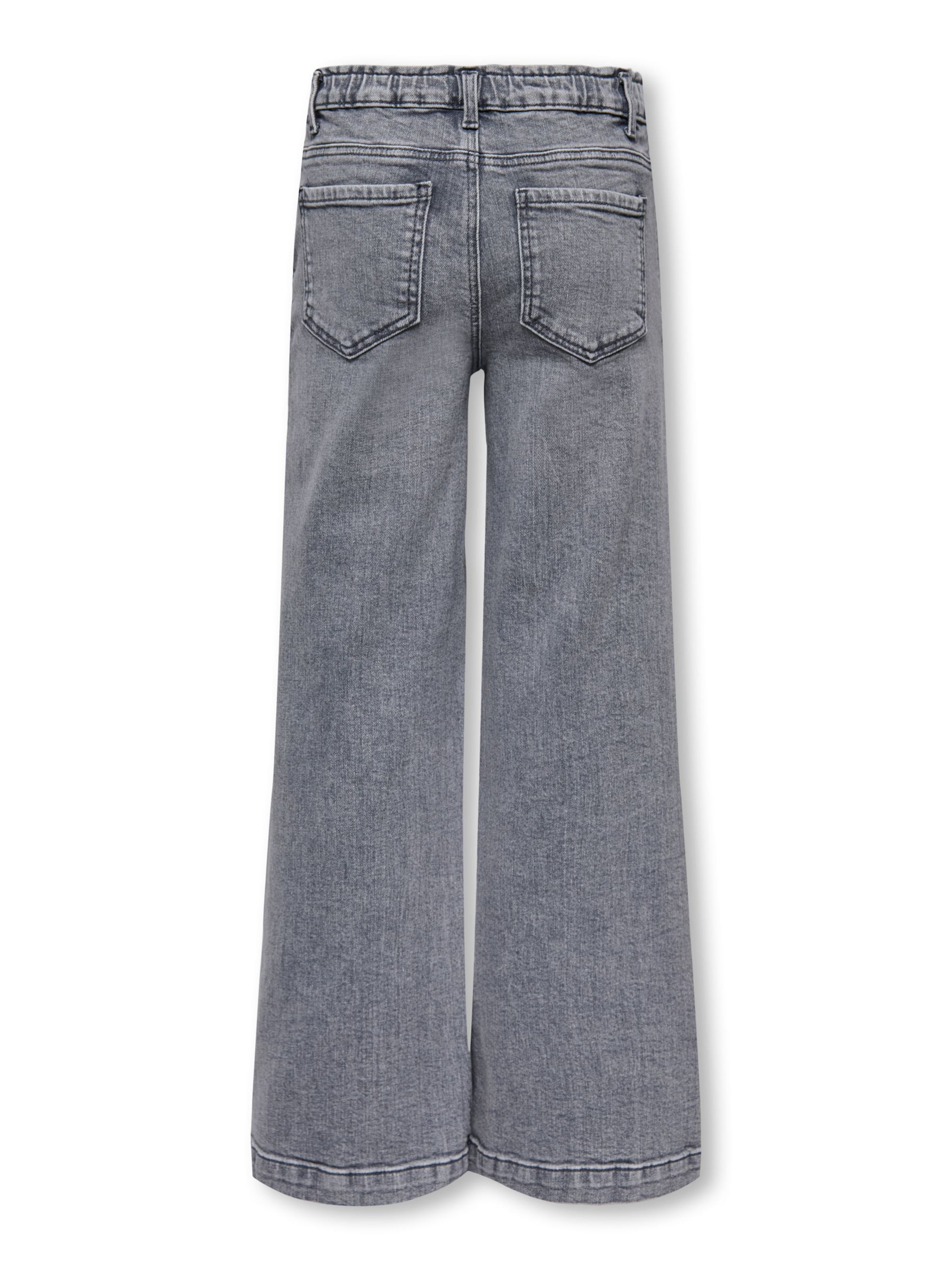 ONLY GIRLS Wide Leg Jeans 'KOGNew' i grå