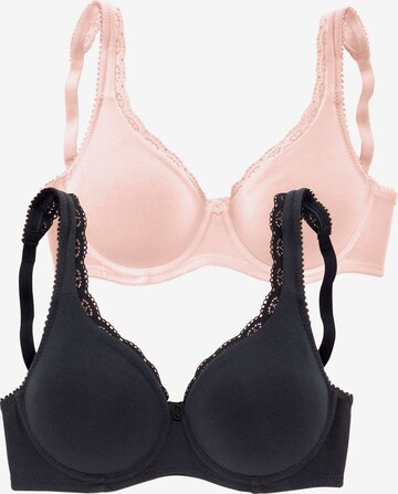 Soutien-gorge PETITE FLEUR en beige : devant