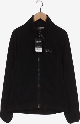 JACK WOLFSKIN Sweatshirt & Zip-Up Hoodie in S in Black: front