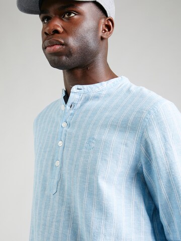 INDICODE JEANS Regular fit Button Up Shirt 'Lif' in Blue