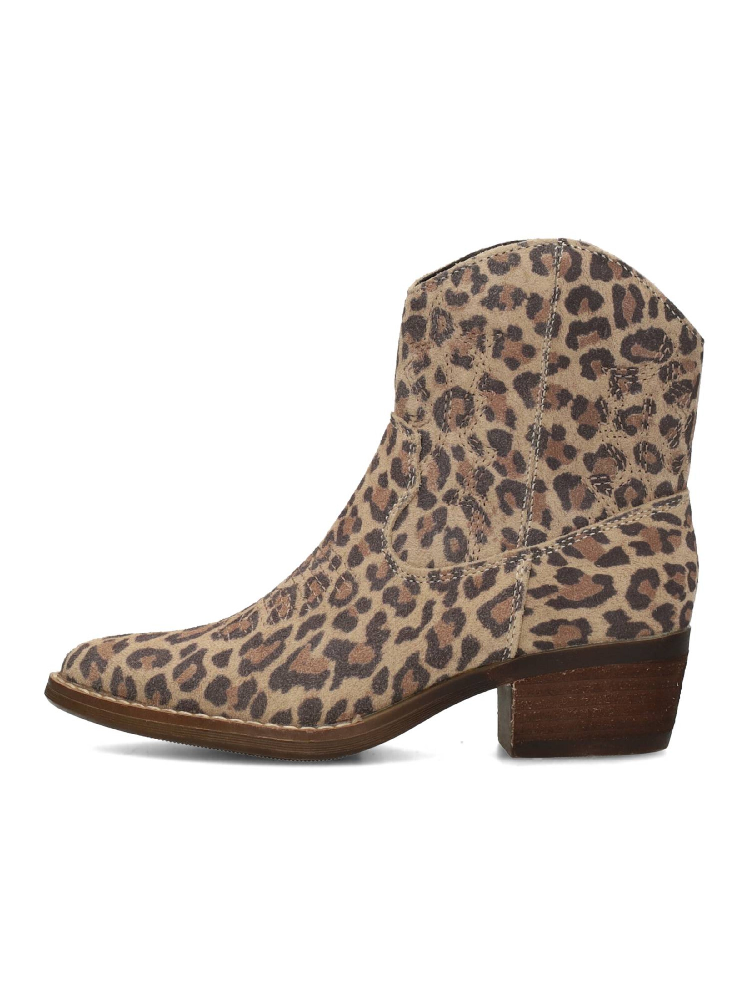 Bottes 'Elsie' Poelman en marron : devant