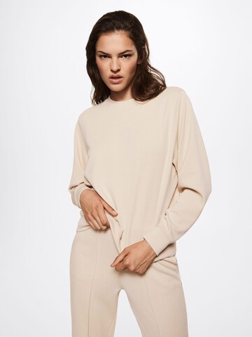 MANGO Sweatshirt in Beige: predná strana